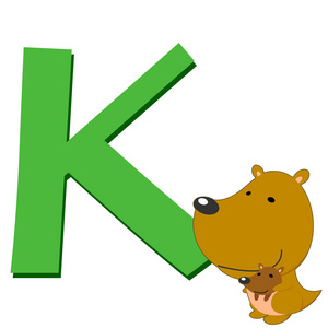 动物字母 k