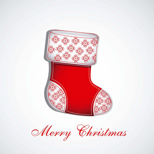 红色圣诞袜的插图
