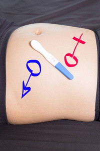 孕妇与男性或女性的阳性妊娠试验