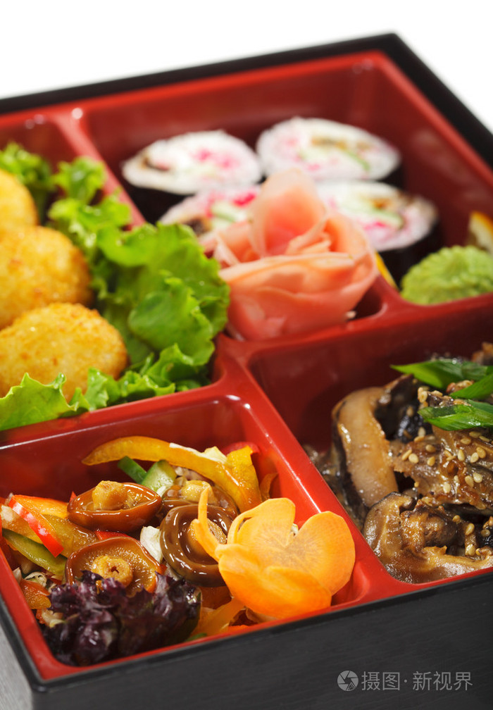日本料理盒饭午餐