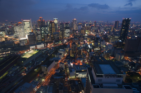 大阪市在晚上