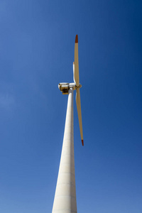在西班牙中心的一个领域的风力涡轮机
