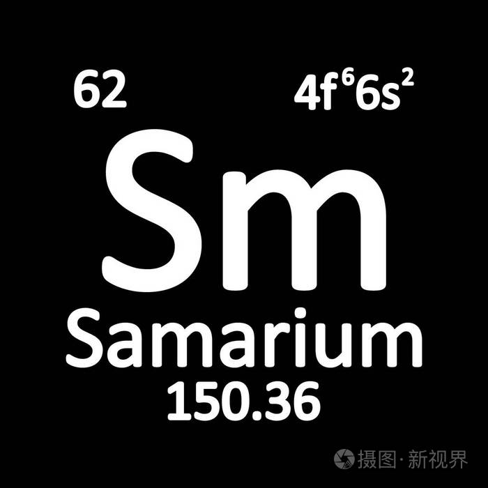 元素周期表元素钐图标