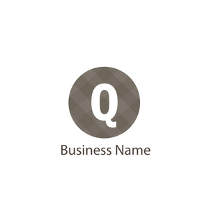 字母 Q 标志模板设计