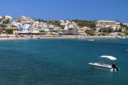 圣佩拉贾湾在克里特岛的希腊小岛