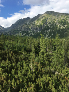 徒步旅行在 Tatra 国家公园斯洛伐克, 波兰。Landscpes 和全景与山范围