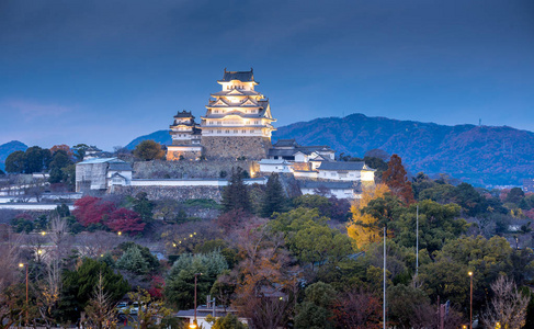 在日本兵库县姬路城堡