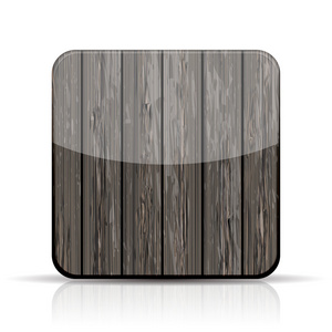 矢量木 app 图标，在白色背景上。10 eps