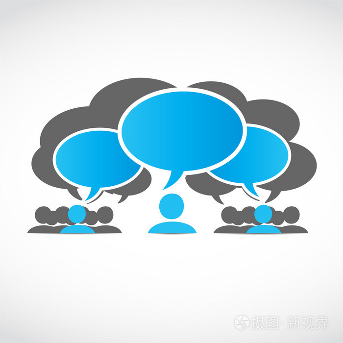 业务团队与思考泡泡