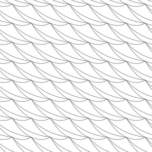 对角波的无缝模式。矢量海洋背景