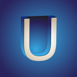logotypeu在图纸上, 商标的字母 u, 品牌的公司标有字母 u, 图形设计集的字母 u 元素和抽象业务模板矢量集的图标