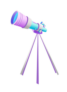 矢量图标望远镜