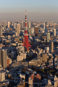 日本东京城市天际线景观