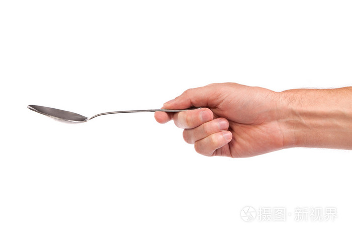 手里正拿勺子隔离