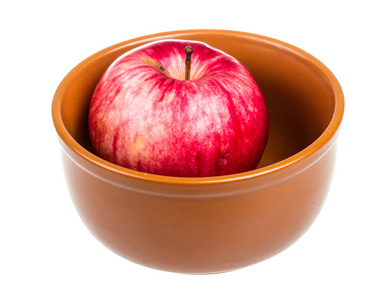 在白色背景上孤立的菜新鲜的红苹果