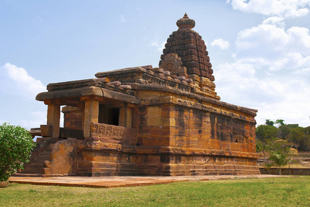 Hucchimalli 古蒂城, 疯狂的 Malli 的寺庙, Aihole, Bagalkot, 卡纳塔, 印度。它献给湿婆