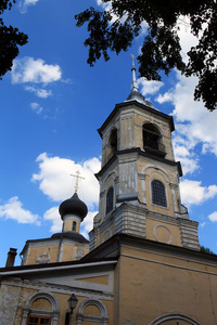 沃洛格达 俄罗斯。建筑纪念碑教会的圣施洗约翰的在 roschene 中。1710