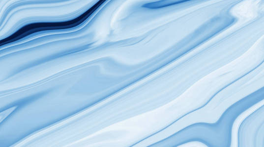 大理石的油墨多彩。蓝色的大理石图案纹理抽象背景。可以用于背景或壁纸