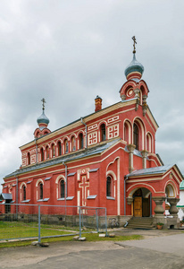 圣尼古拉斯修道院在 selo 旧拉多加湖, 俄国。圣约翰教堂