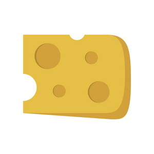 平面设计中的奶酪切片图标
