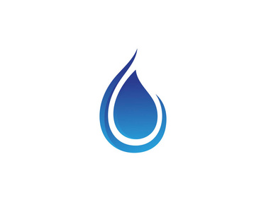 水下降 logo 模板矢量图