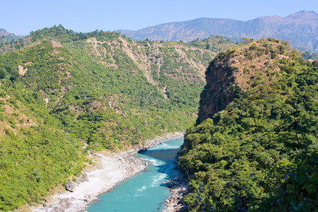 喜马拉雅山的恒河图片