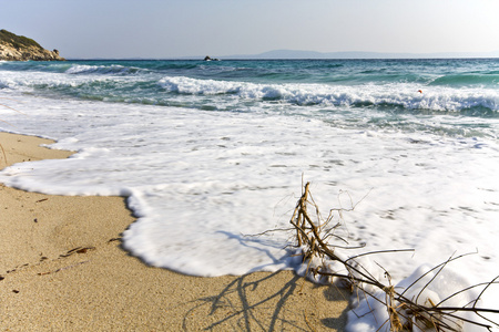 在 chalkidiki，希腊雅典的 2 海滩