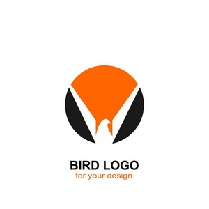 鸟标志设计, 圈子概念模板, 矢量图标