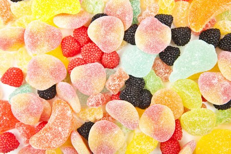 混合多彩糖糖果背景图片