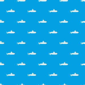 大型潜艇模式矢量无缝蓝