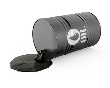 石油从桶中溢出