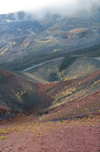 埃特纳火山与环形山