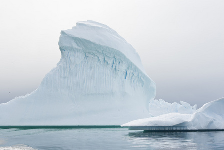 在南极水域的冰山