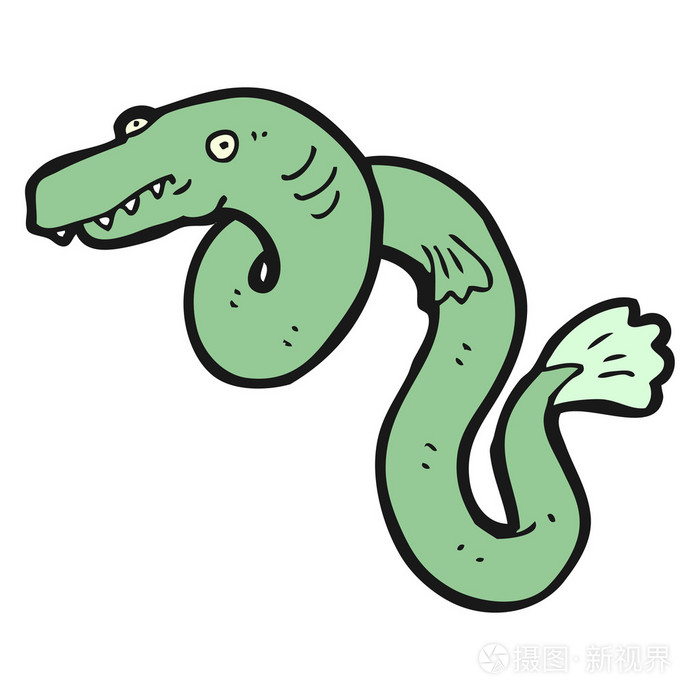 鳗鲡卡通插画-正版商用图片05ijh1-摄图新视界