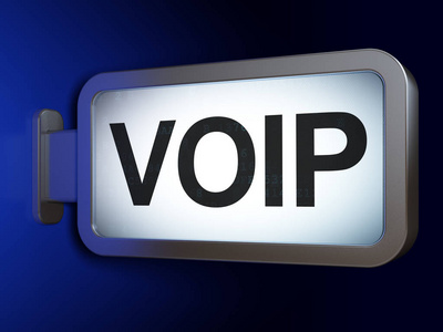 Web 设计概念 Voip 广告牌背景