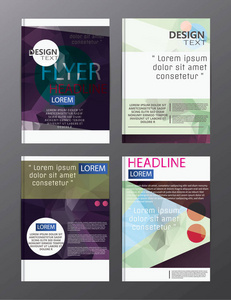 海报设计业务年度报告小册子模板。业务，杂志的封面演示文稿抽象背景