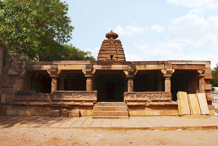 脉轮古蒂城寺, Aihole, Bagalkot, 卡纳塔, 印度 Galaganatha 组寺庙