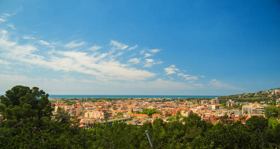 Castelldefels 的城市鸟瞰图