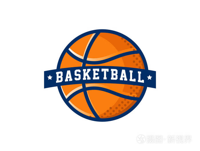 篮球标志 美国体育符号和图标插画-正版商用图片05lbiz-摄图新视界