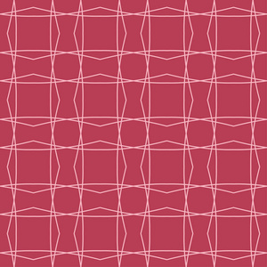 红色和淡粉色的几何装饰品。网络纺织品和墙纸无缝模式