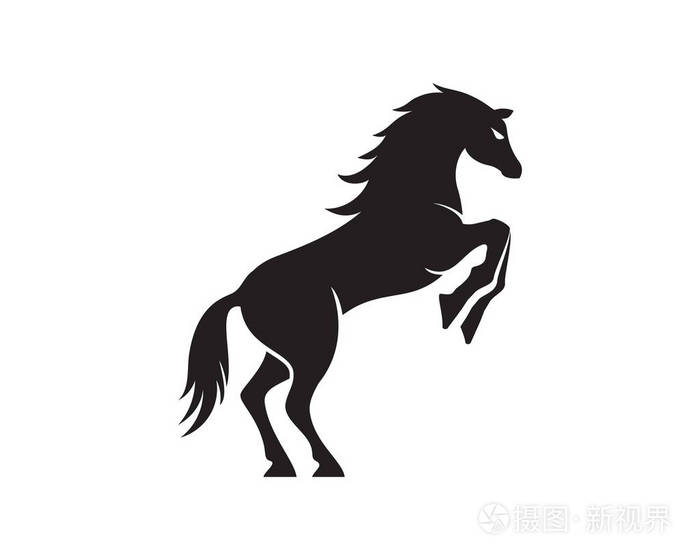 马logo 模板矢量图标插画设计