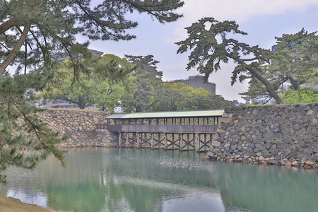 高松高松城堡的 sayabashi 桥