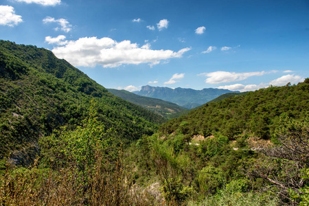 法国 Drome 的山景