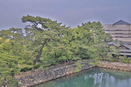 日本高松高松城堡的风景