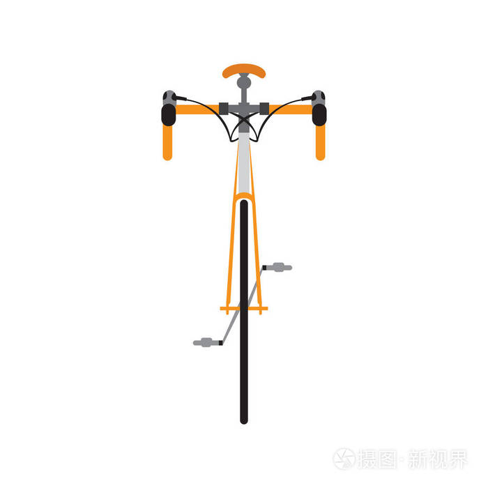自行车前视图插画-正版商用图片05mrj6-摄图新视界
