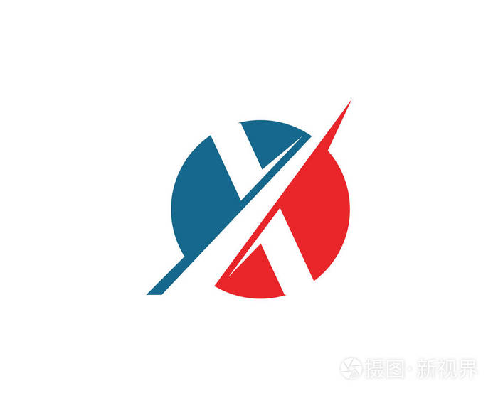 x 字母标志模板矢量图标设计