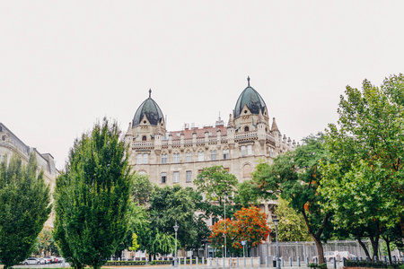 匈牙利布达佩斯自由广场古哥特式建筑