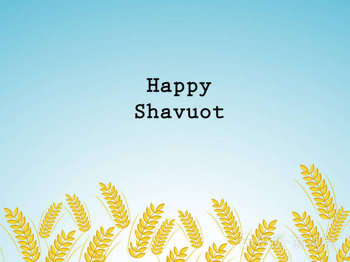 shavuot 背景元素的插图