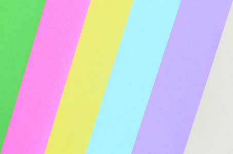 纹理背景的时尚粉彩色彩。粉红色, 紫色, 黄色, 绿色, 米色和蓝色几何图案纸。最小抽象