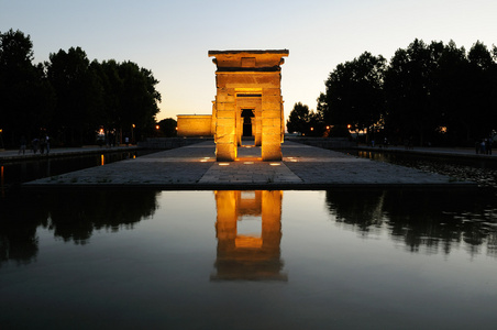 debod，马德里，西班牙的寺庙